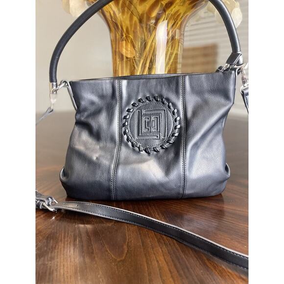 Vintage Liz Claiborne Black Crossbody Bag Adjustable Shoulder Strap​​ - Picture 13 of 14